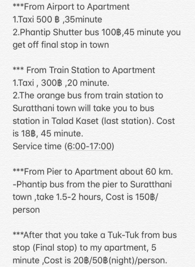 The Room Apartment Surat Thani Luaran gambar